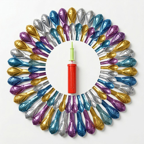 Aex metallic balloons - 50, with